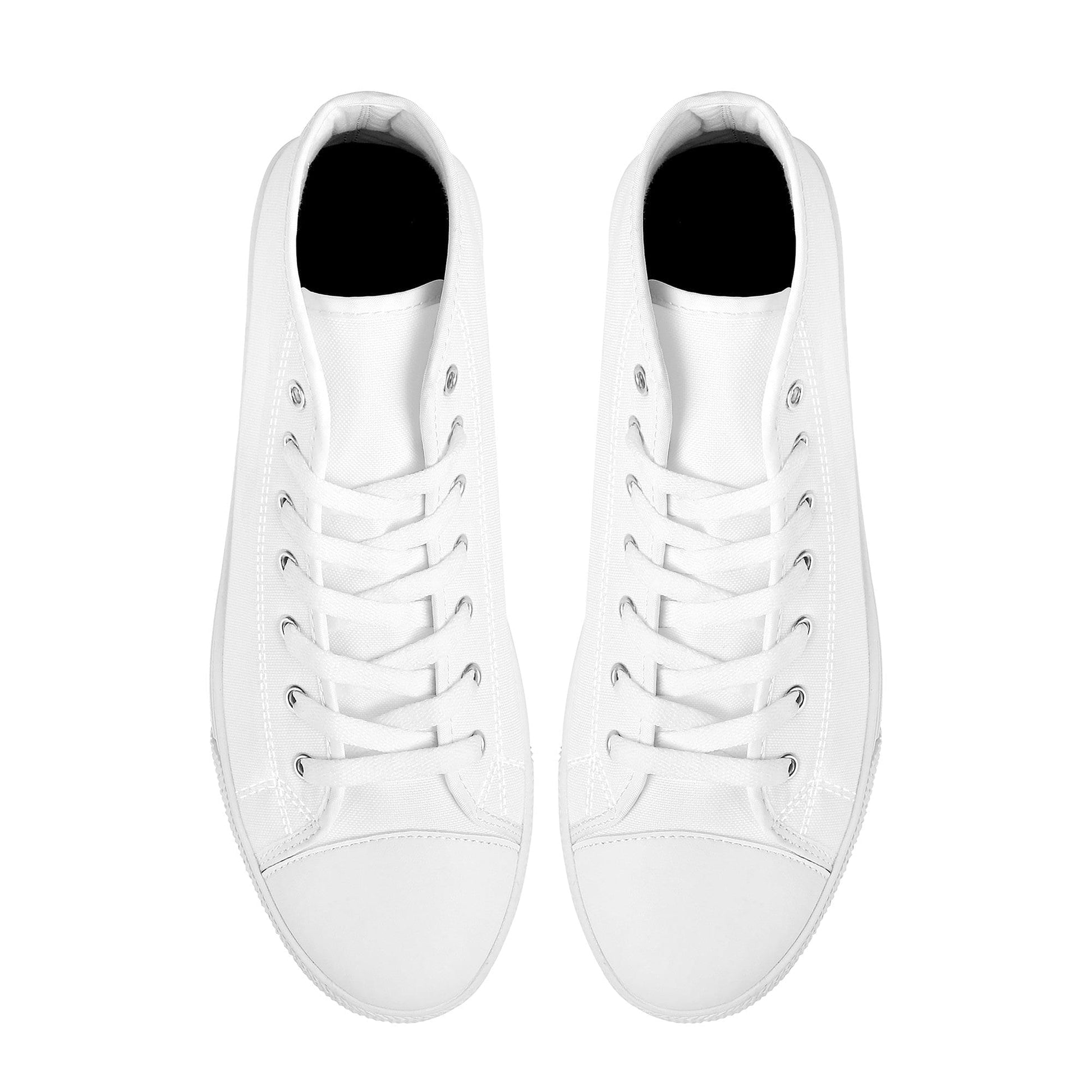 Custom High Top Canvas Shoes- White FWS Colloid Colors 