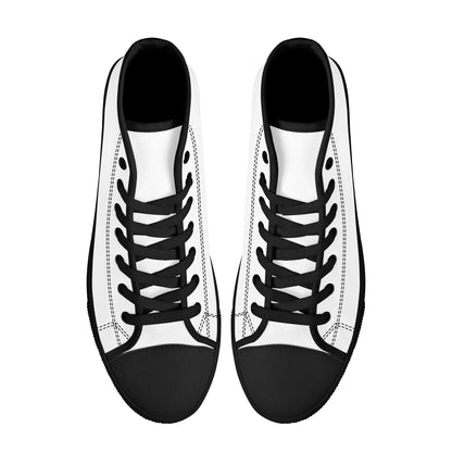 Custom High Top Canvas Shoes - Black FWS Colloid Colors 